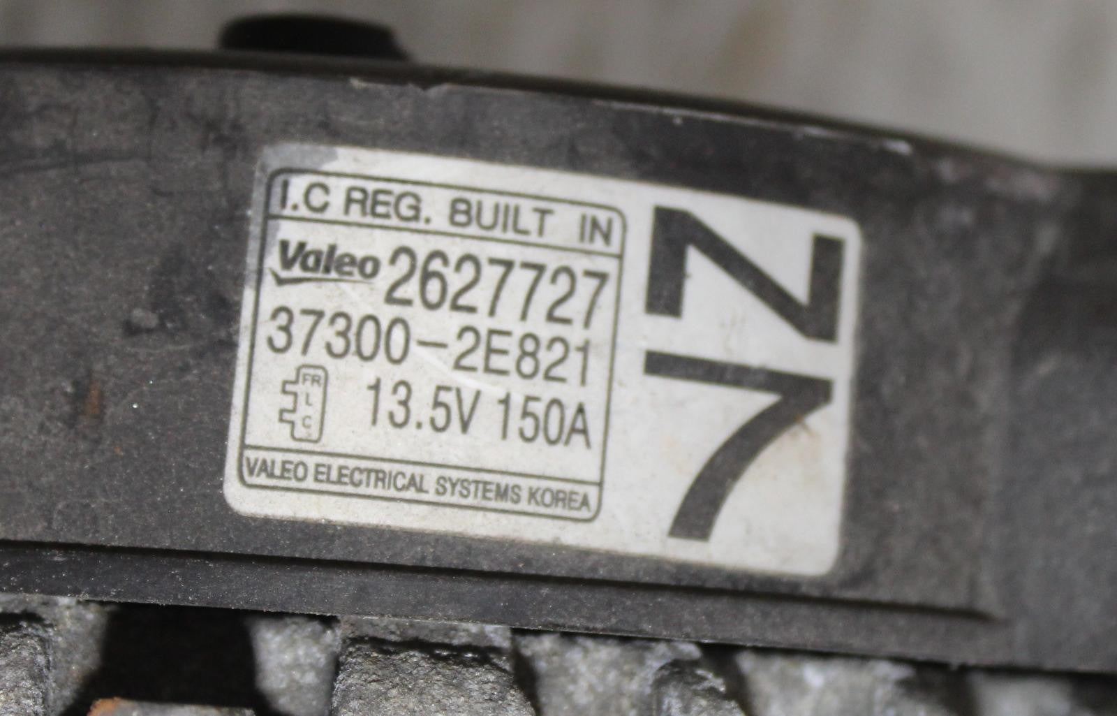 HYUNDAI ELANTRA Alternator Sedan, Korea built, 2.0L 17 18 19 20