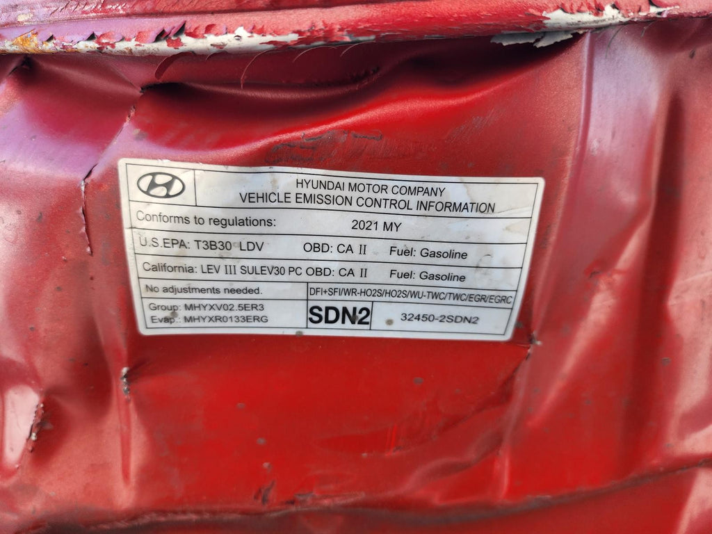 Used Right Tail Light Assembly fits: 2021 Hyundai Sonata US built LED quarter pa