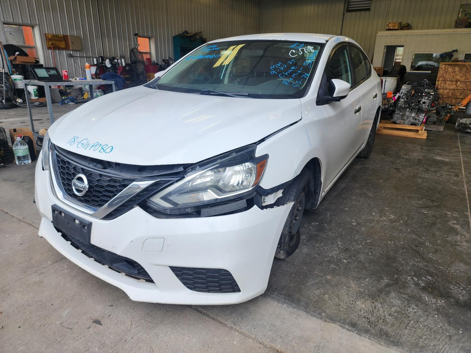 Used Left Tail Light Assembly fits: 2018 Nissan Sentra quarter panel mounted Lef