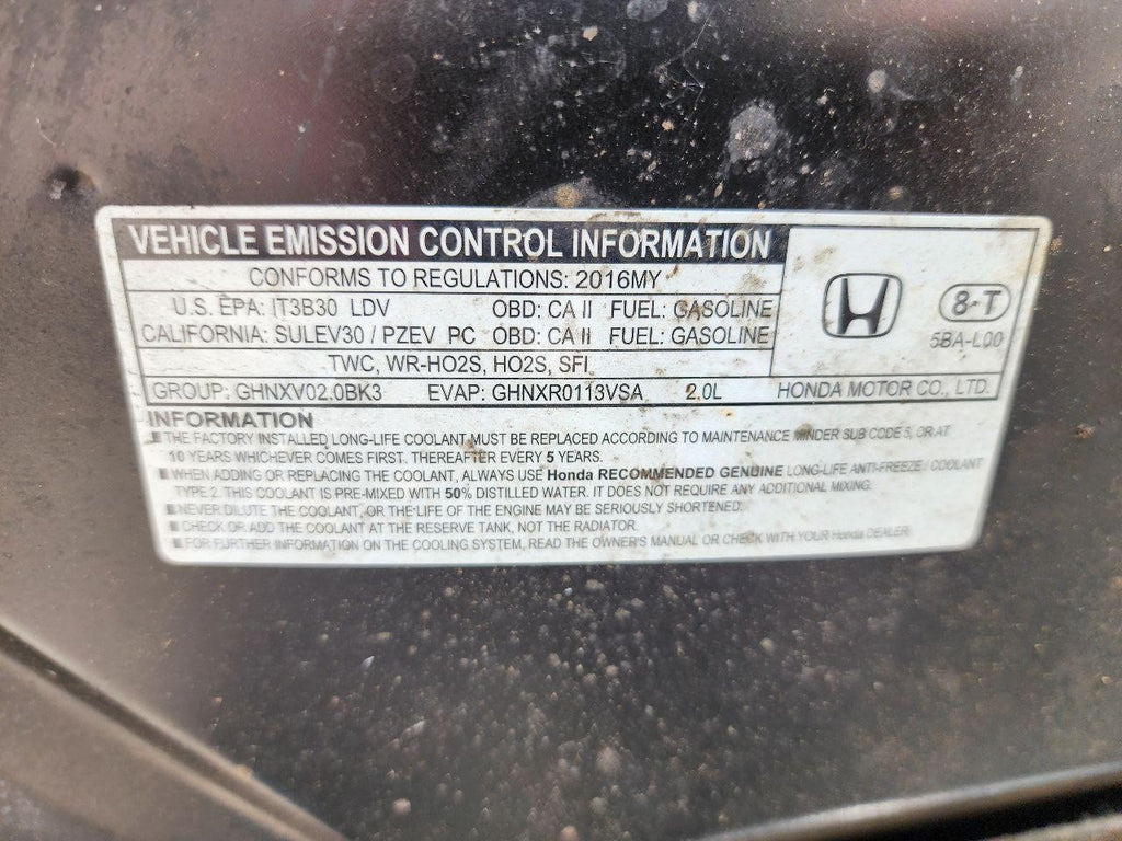 Used ABS Modulator fits: 2016 Honda Civic modulator assembly US market 1.5L turb