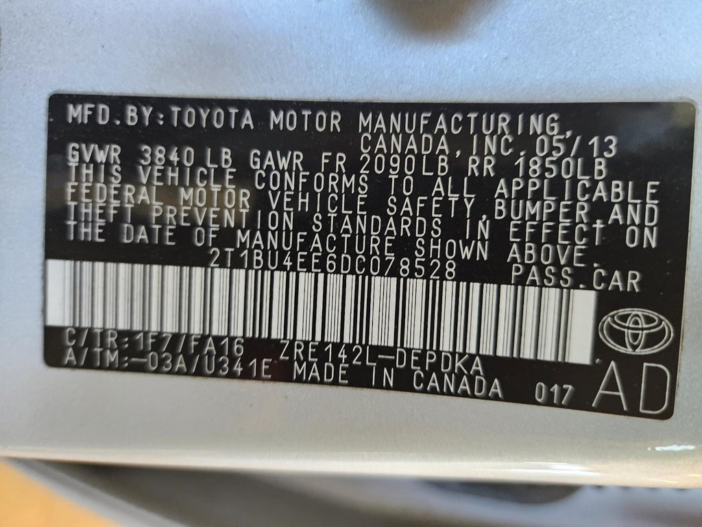 Used Windshield Wiper Motor fits: 2013 Toyota Corolla  Grade A