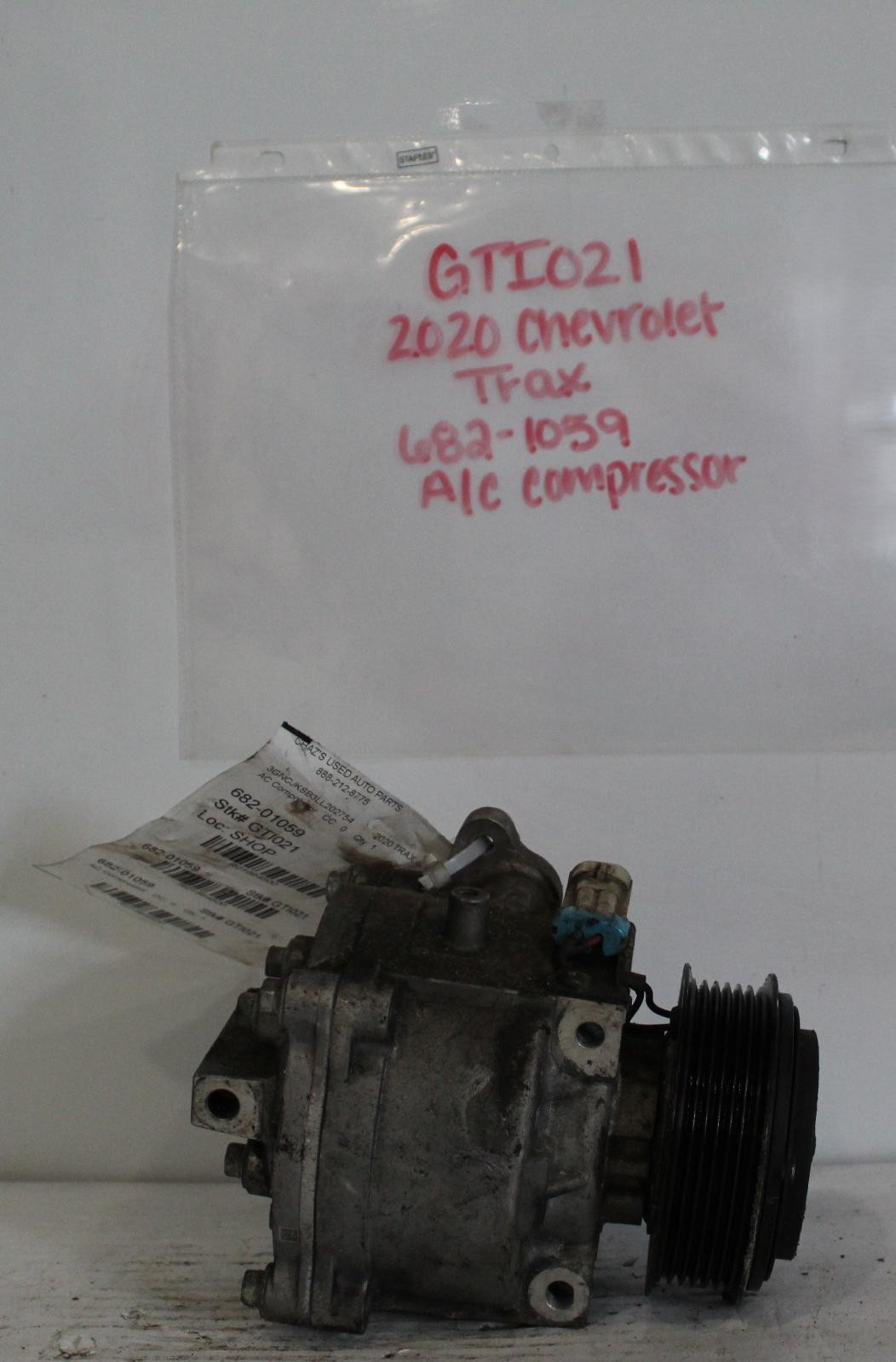 CHEVROLET TRAX Compressor  15 16 17 18 19 20 21