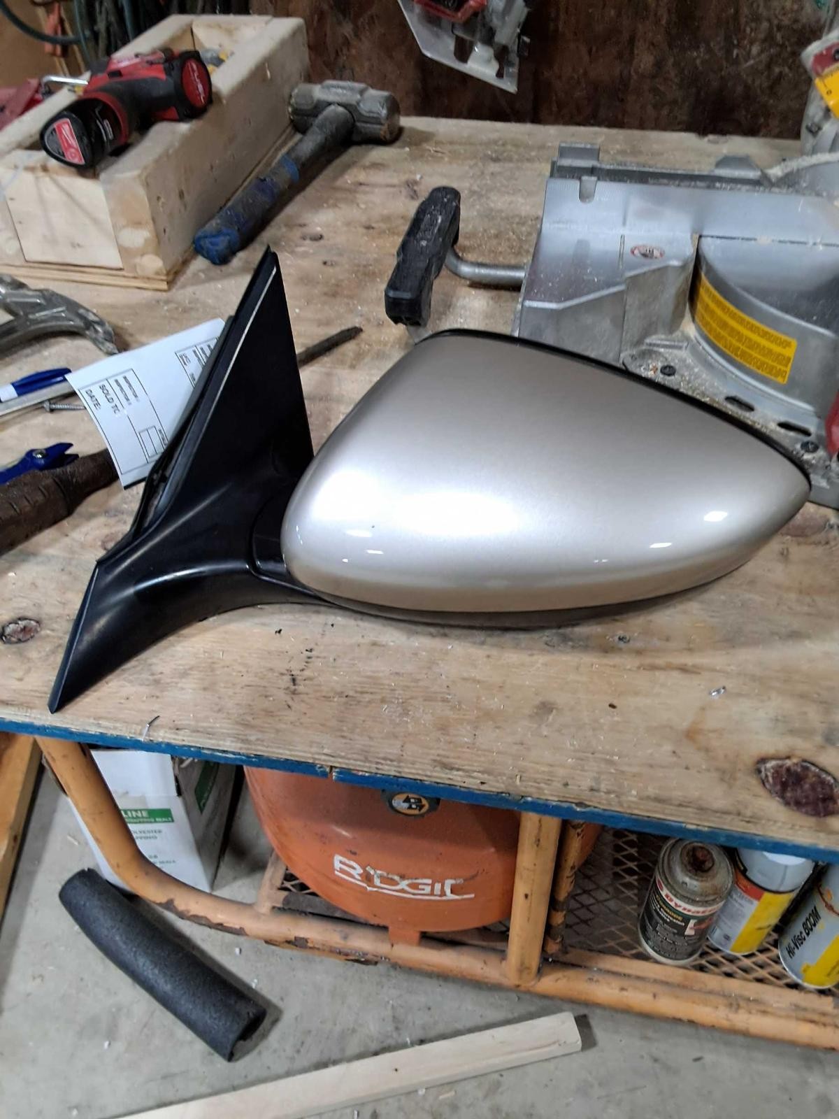 Used Left Door Mirror fits: 2019 Honda Accord power body colored heated w/o auto