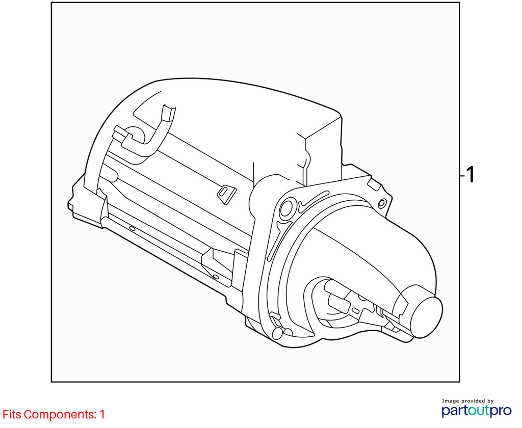 Used Starter Motor fits: 2022 Hyundai Sonata US built 2.5L w/o automatic engine