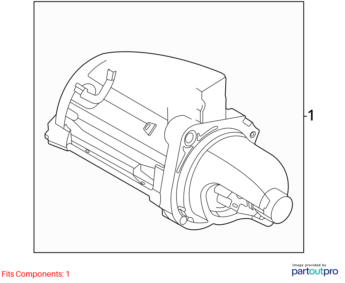 Used Starter Motor fits: 2022 Hyundai Sonata US built 2.5L w/o automatic engine