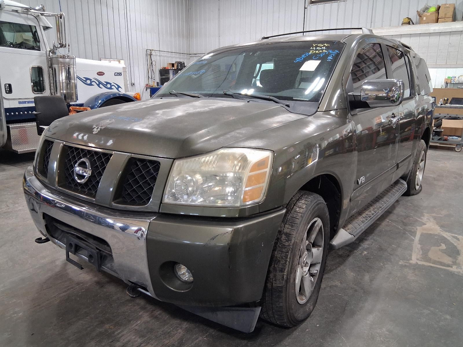 Used Left Door Mirror fits: 2005 Nissan Armada Power single arm mount w/o memory