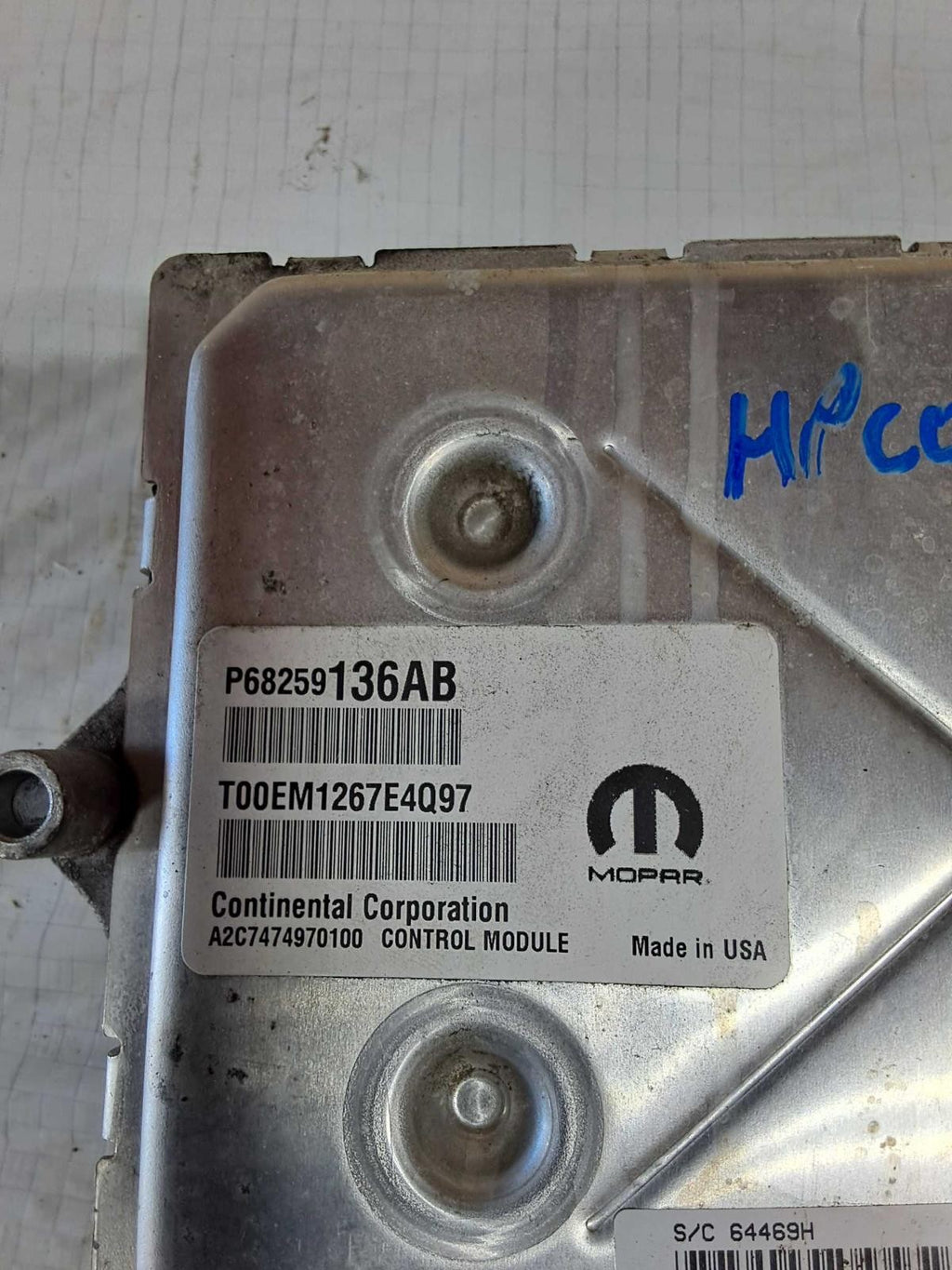 Used Engine Control Module (ECM) fits: 2017 Jeep Wrangler Electronic Control Mod