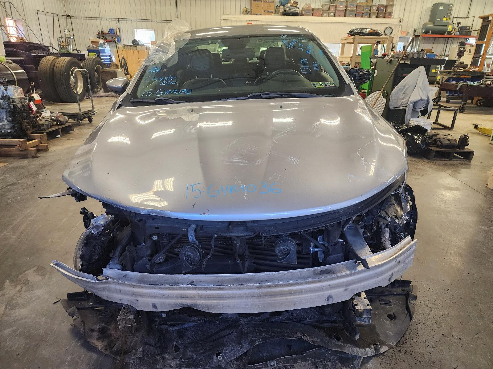 Used Left Sun Visor fits: 2015 Chrysler 200 Sdn w/o sunroof w/garage door opener
