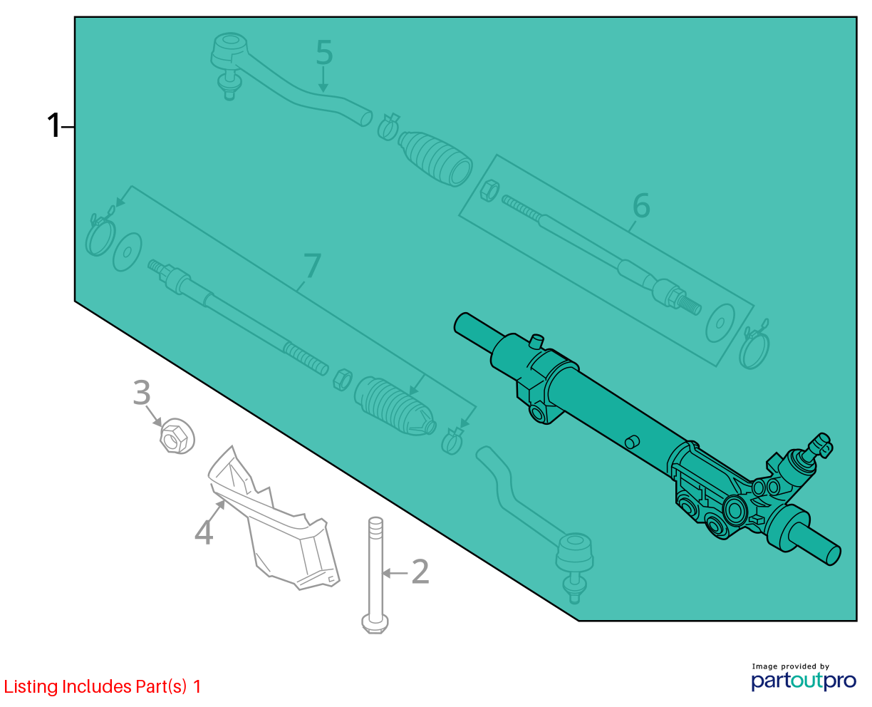 Used Rack and Pinion Assembly fits: 2016 Nissan Altima Power Rack and Pinion Sdn