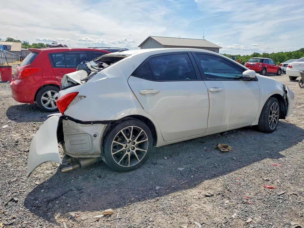 Used Right Headlight Assembly fits: 2017 Toyota Corolla Sedan multiple LED dual