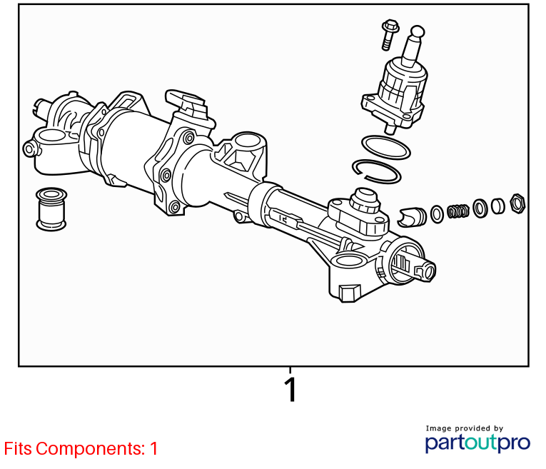 Used Rack and Pinion Assembly fits: 2015 Acura Mdx Power Rack and Pinion Grade B