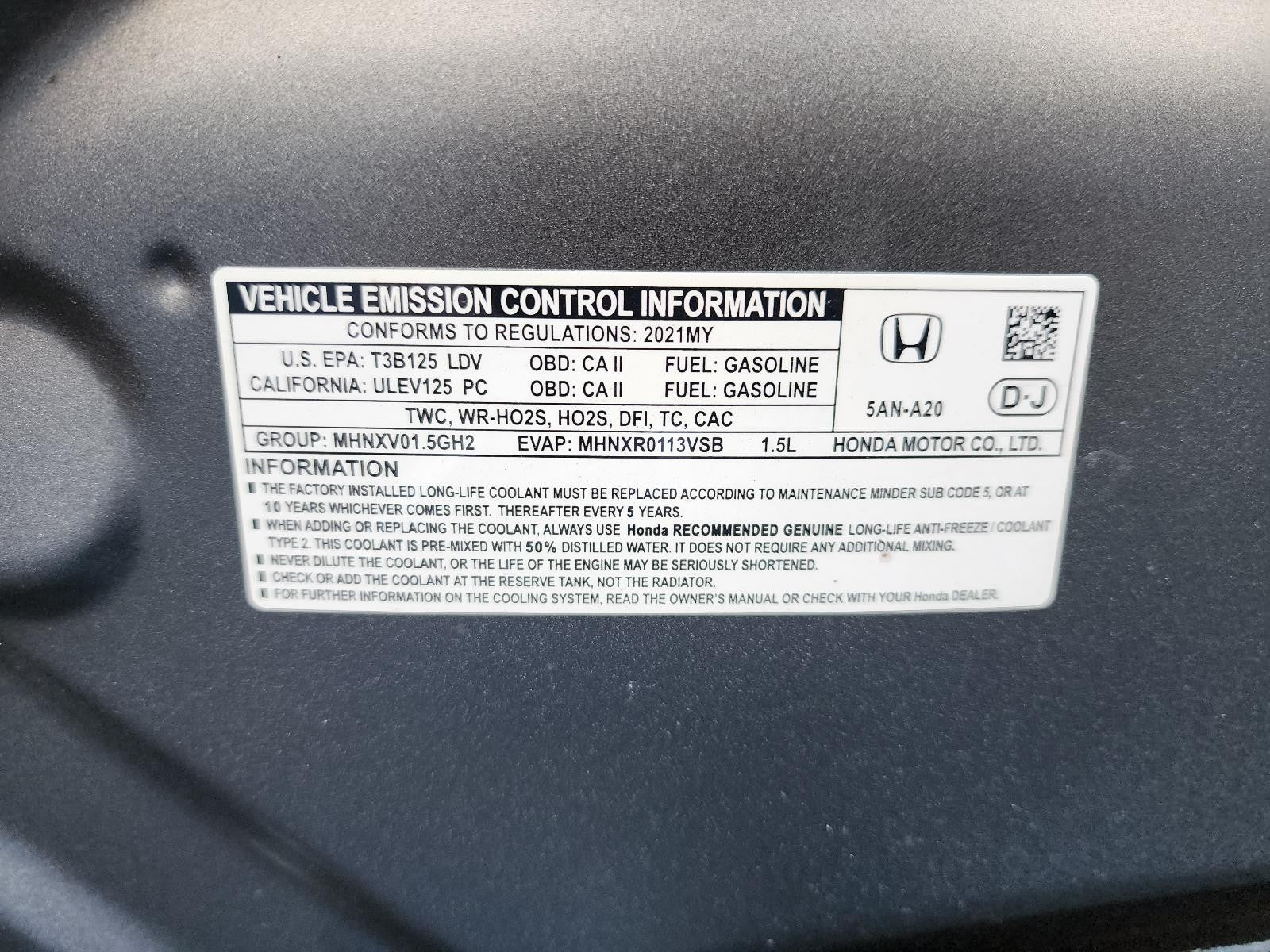 Used HVAC Blower Motor fits: 2021 Honda Civic  Grade A