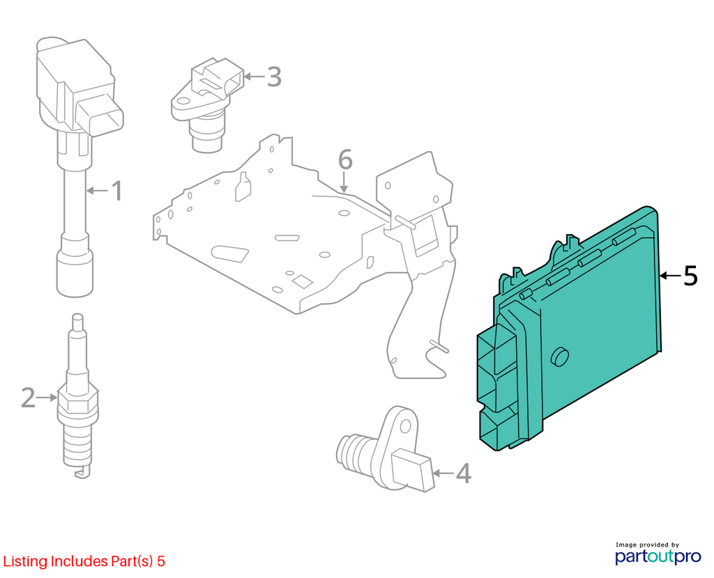 Used Engine Control Module (ECM) fits: 2022 Nissan Rogue sport Electronic Contro