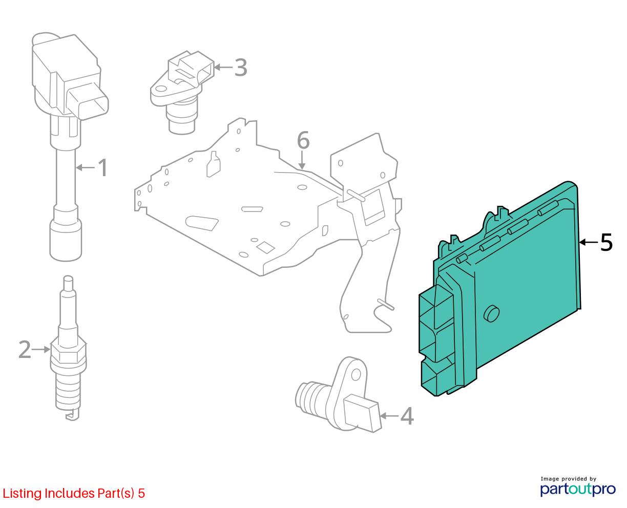 Used Engine Control Module (ECM) fits: 2022 Nissan Rogue sport Electronic Contro