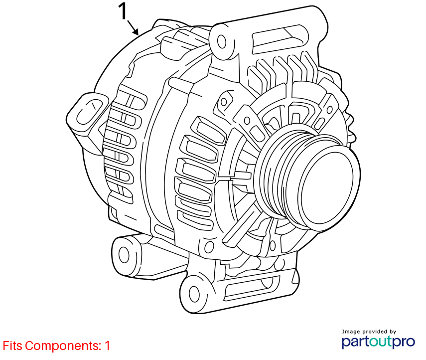 Used Alternator fits: 2020 Chevrolet Malibu 1.5 Grade A