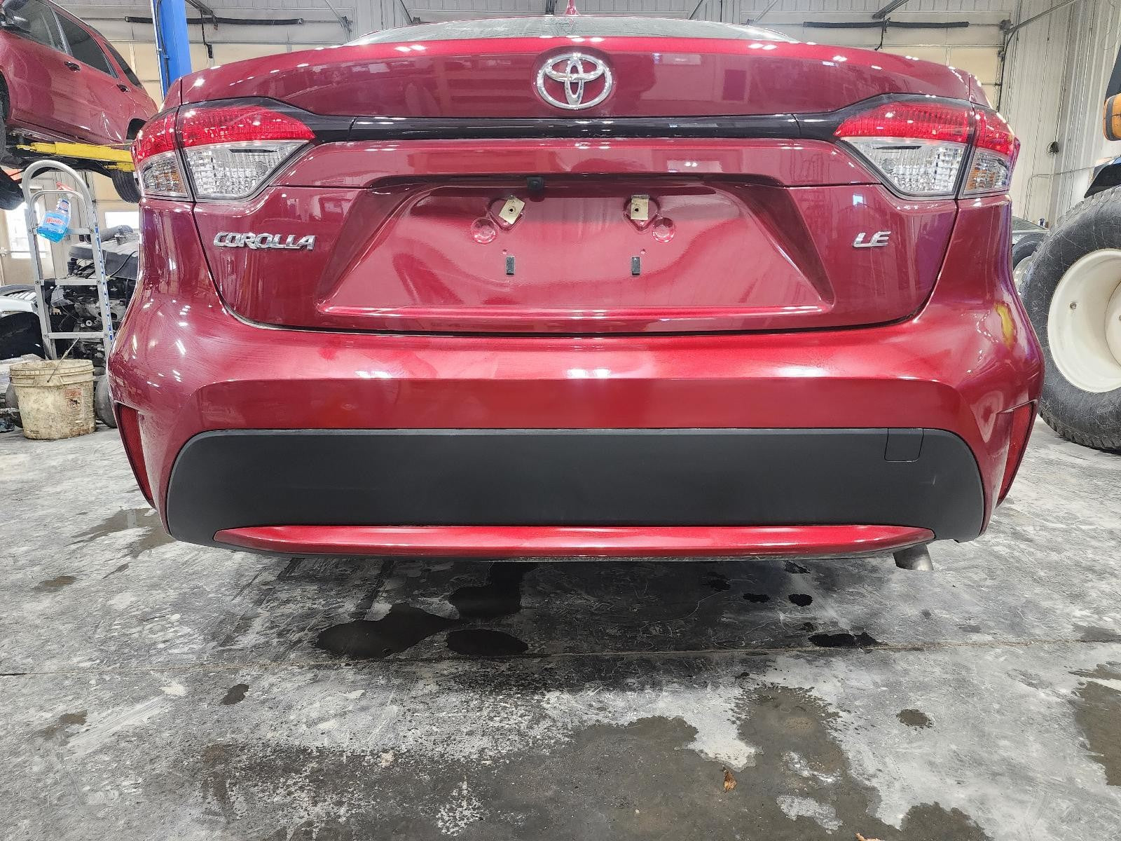Used Rear Bumper Assembly Rear fits: 2022 Toyota Corolla Sedan gasoline w/o spor