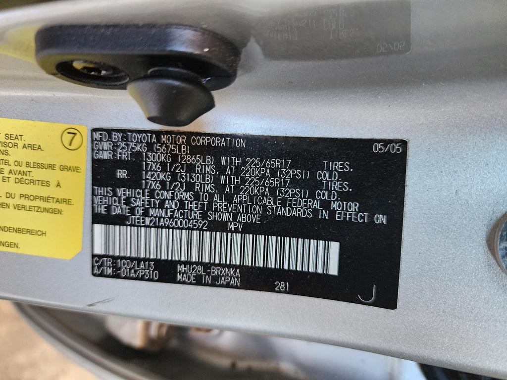 Used Transfer Case Assembly fits: 2006 Toyota Highlander  Grade C