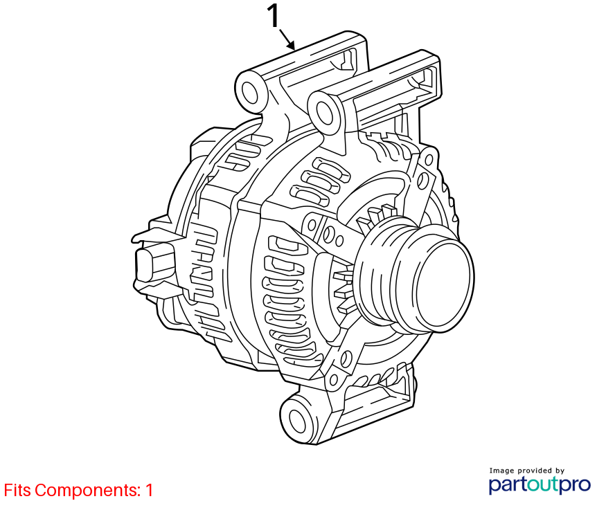 Used Alternator fits: 2017 Buick Envision  Grade A