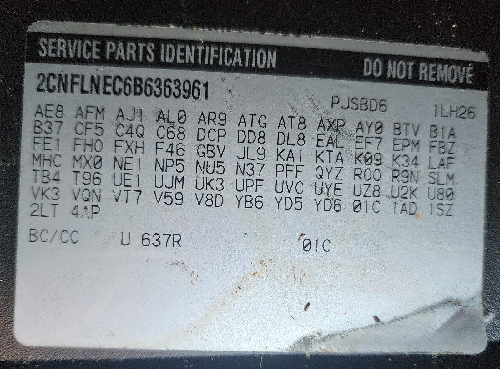 Used Front Bumper Reinforcement Front fits: 2011 Chevrolet Equinox Front Grade A