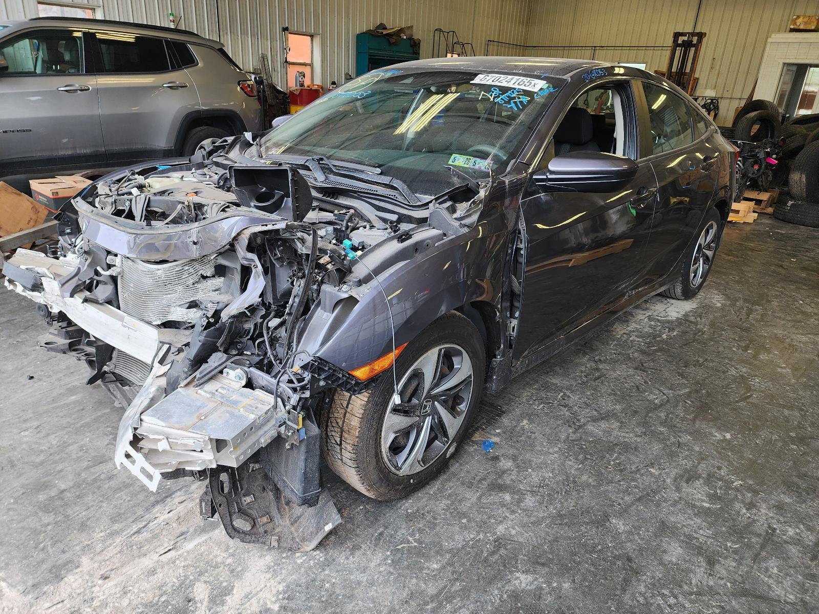 Used Rear Left Door Window Regulator Rear fits: 2020 Honda Civic Rear Left Grade