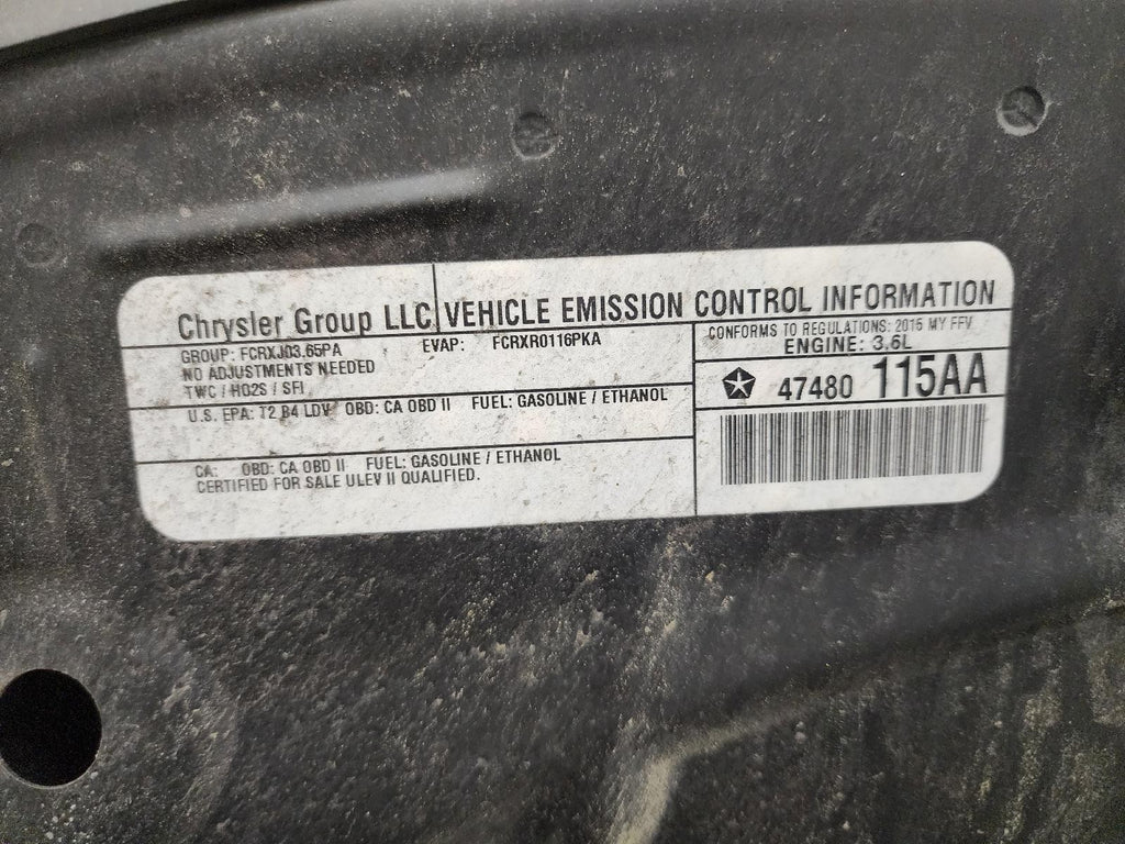 Used Starter Motor fits: 2015 Chrysler 200 Sdn 3.6 Grade B