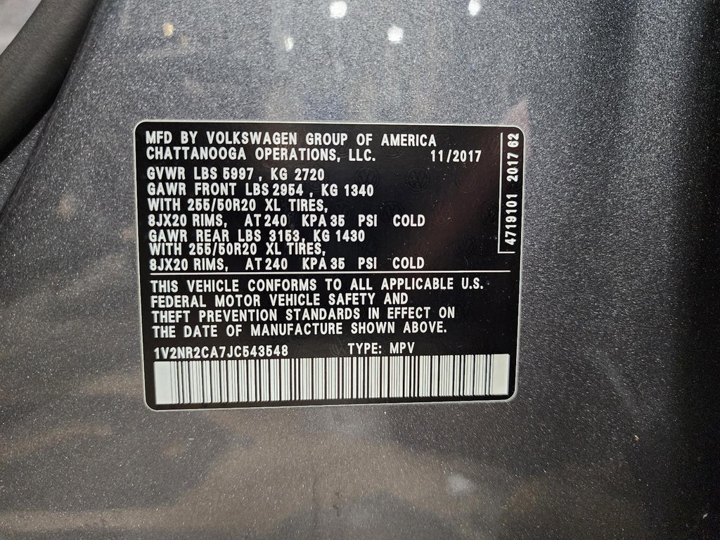 Used Windshield Wiper Motor fits: 2018 Volkswagen Atlas  Grade A