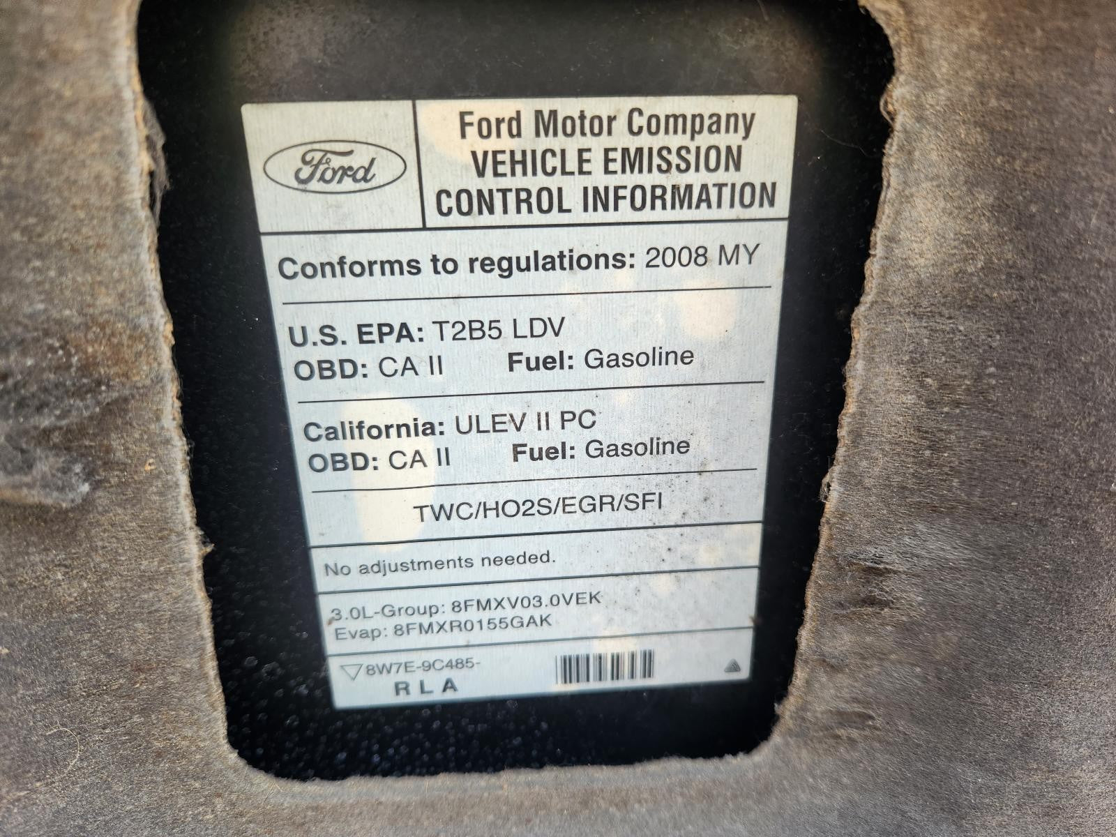 Used Rear Right Door Window Regulator Rear fits: 2008 Ford Fusion electric witho