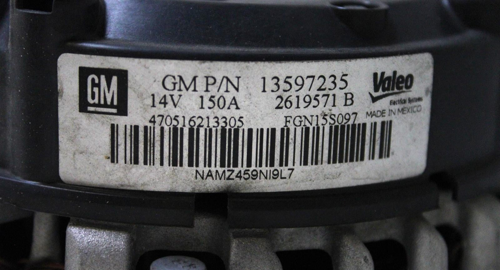 Used Alternator fits: 2017 Chevrolet Impala 3.6L 150 amp Grade A