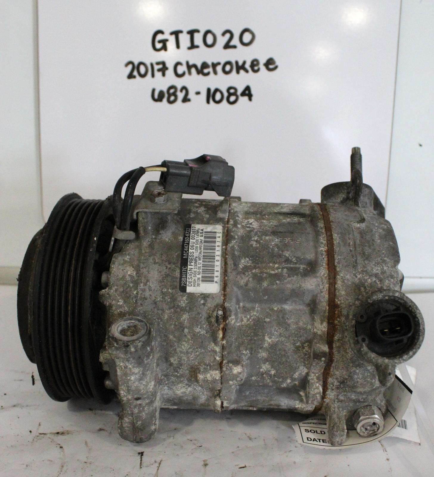 Used A/C Compressor fits: 2017 Jeep Cherokee 2.4 Grade B