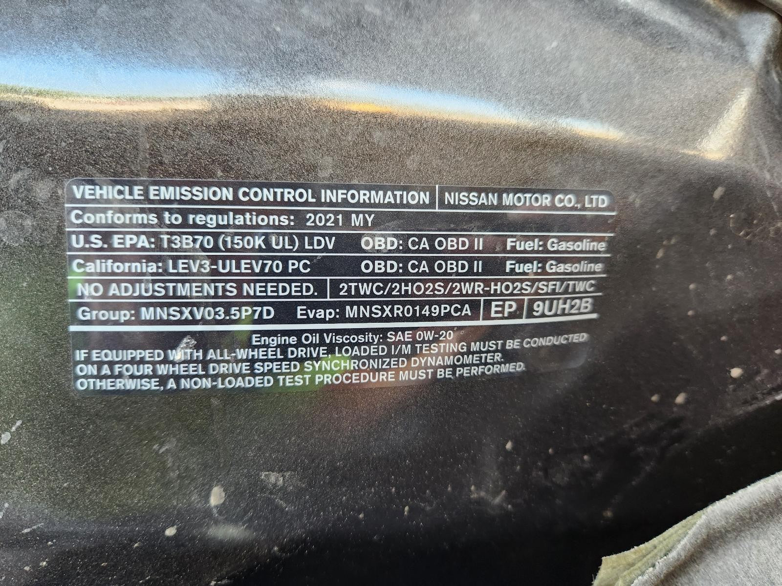 Used Engine Coolant Reservoir fits: 2021 Nissan Murano 3.5L 6 cylinder Grade A
