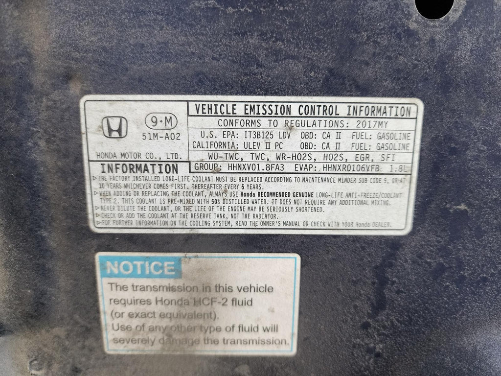 Used Engine Control Module (ECM) fits: 2017 Honda Hr-v AWD AT CVT EX Grade A
