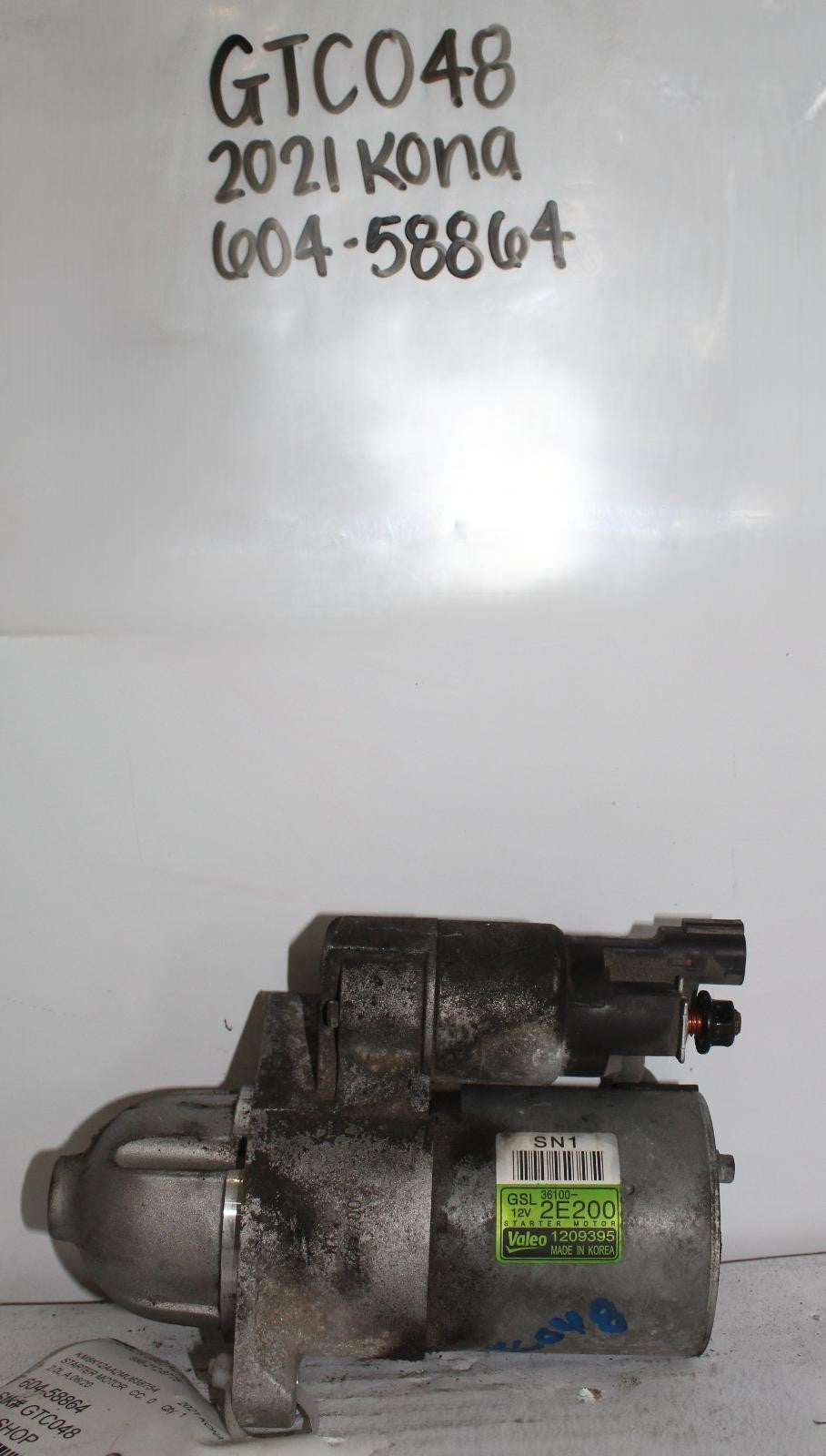 HYUNDAI KONA Starter Motor 2.0L 18 19 20 21