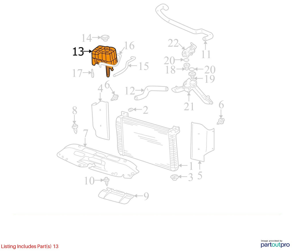 Used Engine Coolant Reservoir fits: 2003 Chevrolet Silverado 2500 pickup diesel
