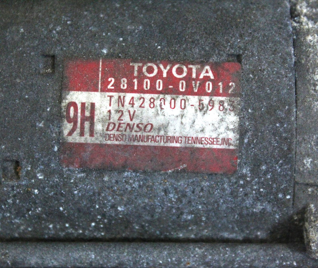 Used Starter Motor fits: 2011 Toyota Camry 1.7kw Grade A