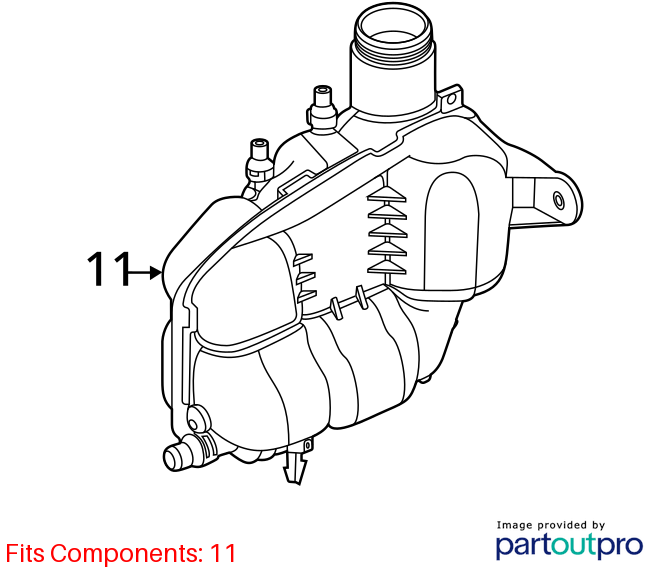 Used Engine Coolant Reservoir fits: 2022 Bmw X2  Grade A