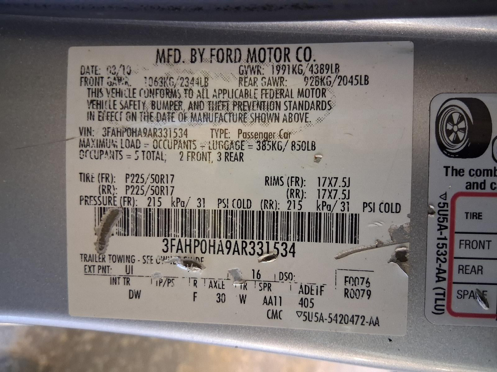Used HVAC Blower Motor fits: 2010 Ford Fusion  Grade A