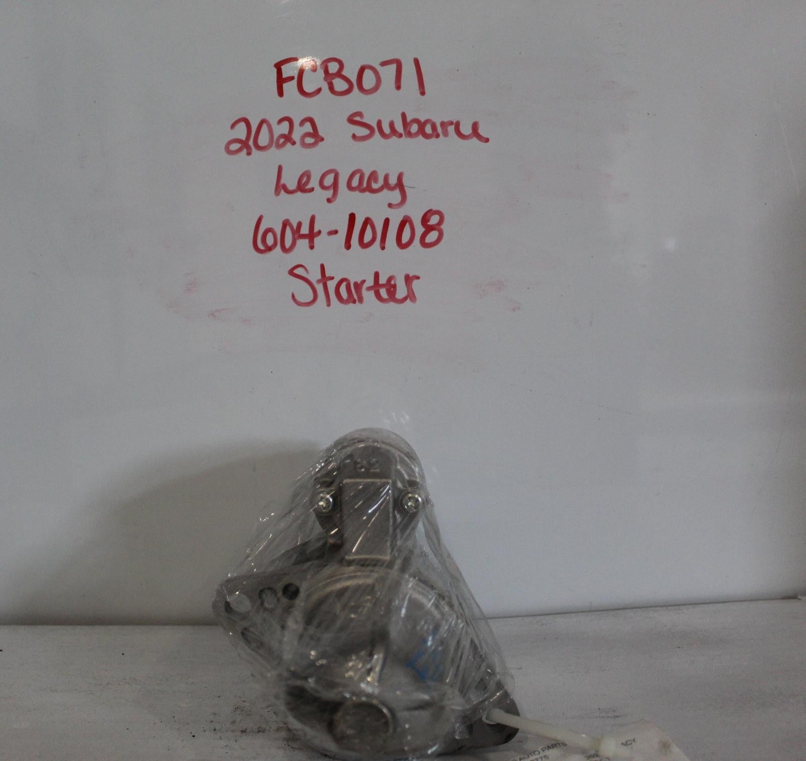 Used Starter Motor fits: 2022 Subaru Legacy 2.5 Grade A