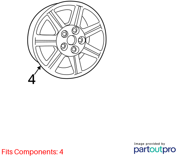 Used Wheel fits: 2011 Chrysler Town & country 16x6-1/2 Grade A