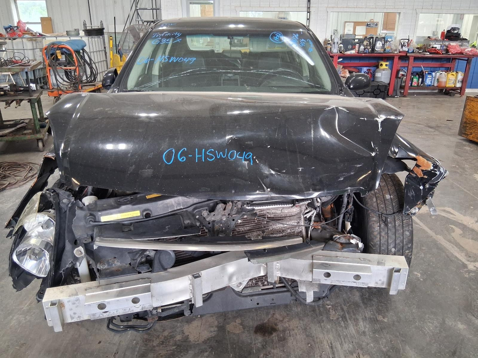 Used Rear Bumper Reinforcement Rear fits: 2006 Infiniti G35 4 Dr Sdn Rear Grade