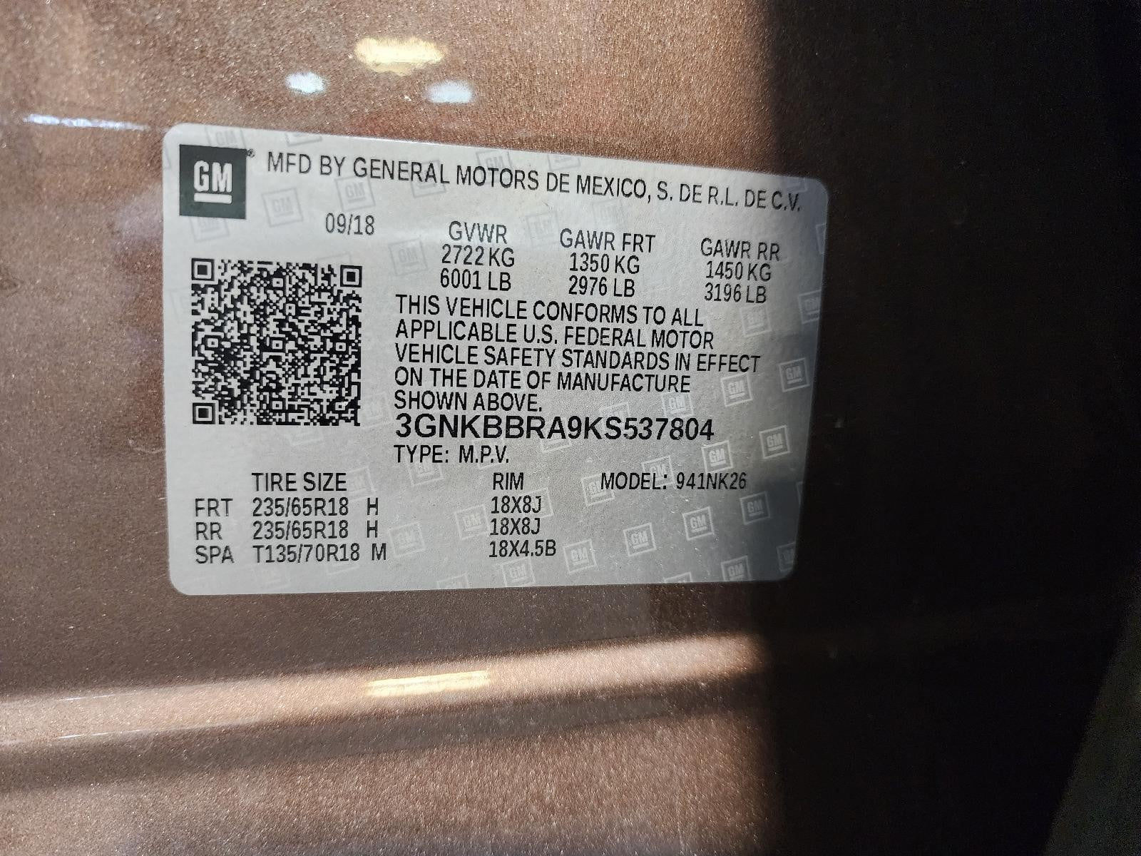 Used Front Left Drive Axle Shaft fits: 2019 Chevrolet Blazer front Front Left Gr