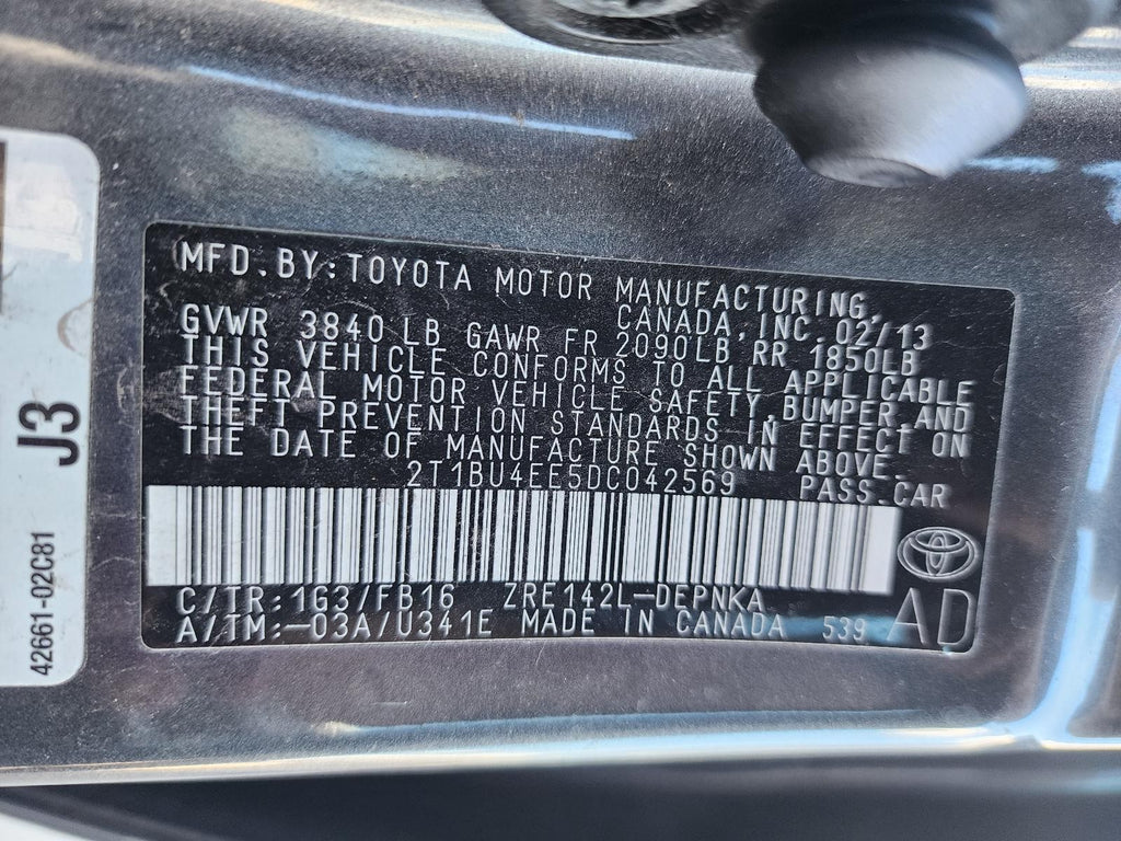 Used Windshield Wiper Motor fits: 2013 Toyota Corolla  Grade A