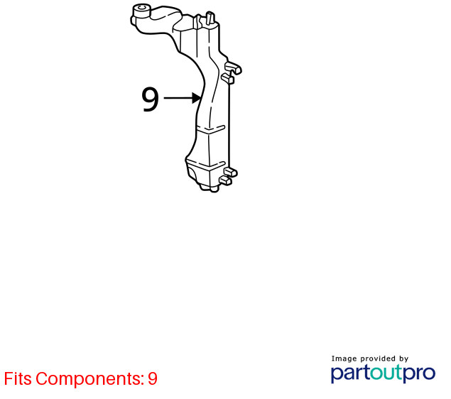 Used Engine Coolant Reservoir fits: 2005 Honda Civic Cpe Grade A