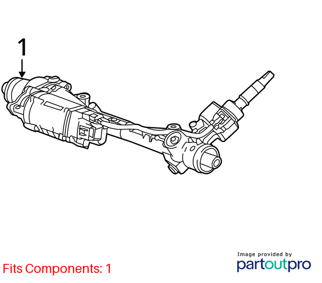 Used Rack and Pinion Assembly fits: 2017 Chevrolet Camaro LT1 Grade A