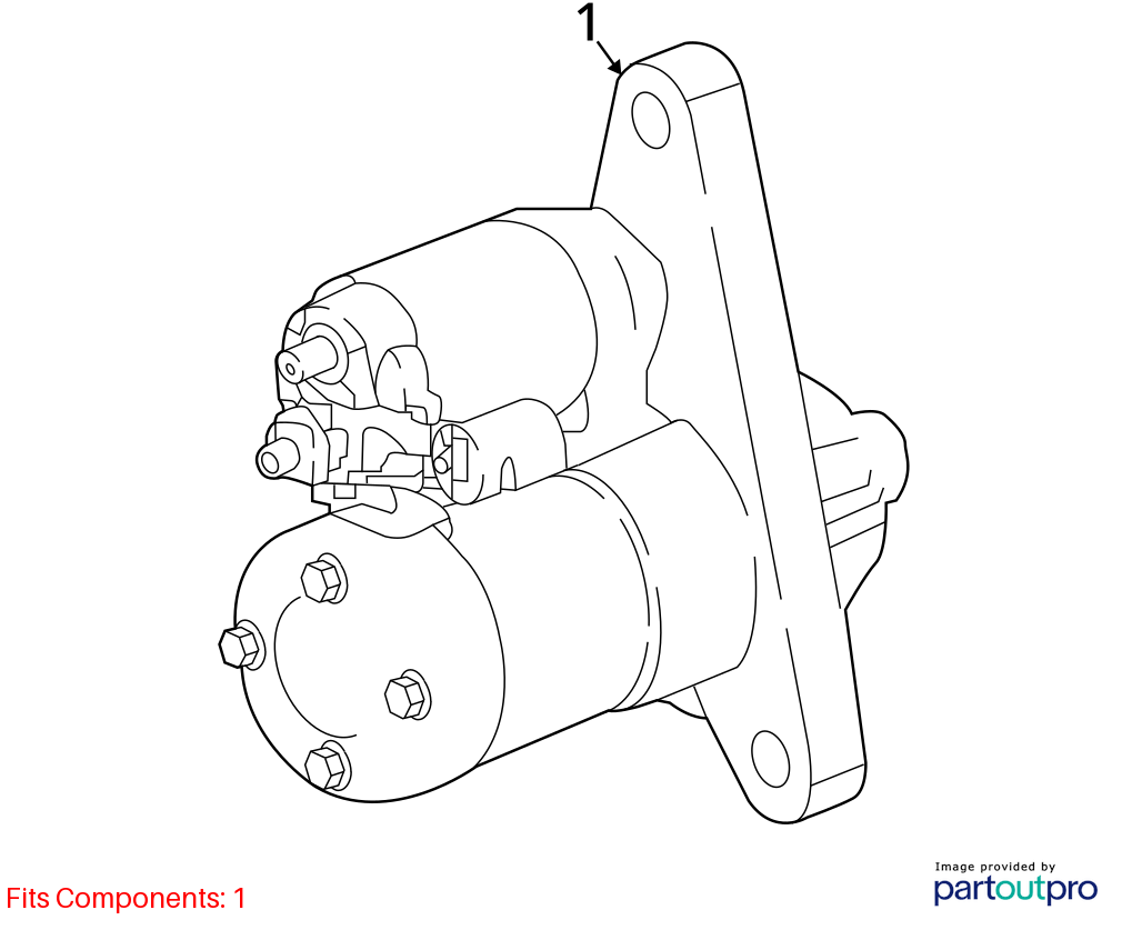 Used Starter Motor fits: 2023 Nissan Rogue 1.5L US built Grade B