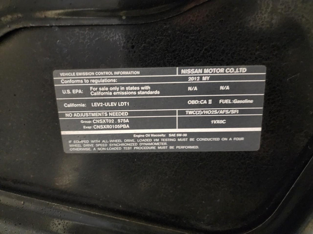 Used Alternator fits: 2012 Nissan Rogue 2.5L 4 cylinder w/o Hybrid Grade A