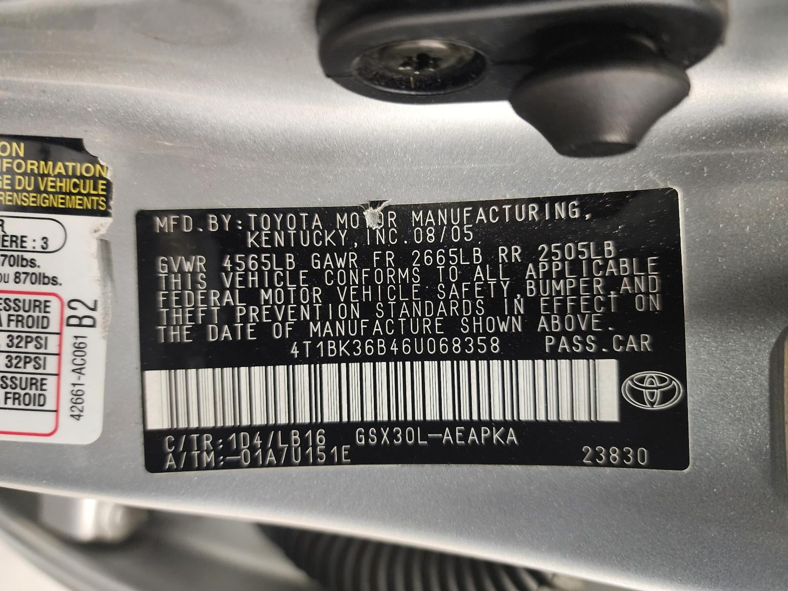 Used Alternator fits: 2006 Toyota Avalon 100 amp Grade A