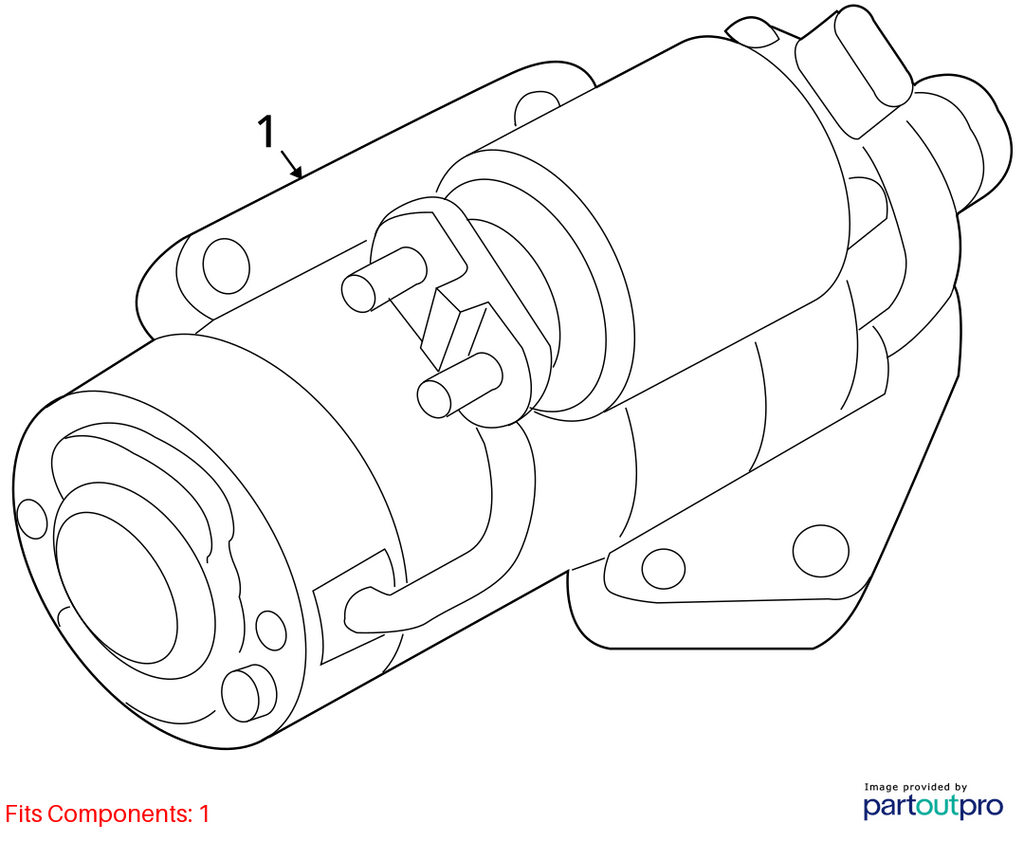Used Starter Motor fits: 2012 Mazda CX-9 3.7 Grade C