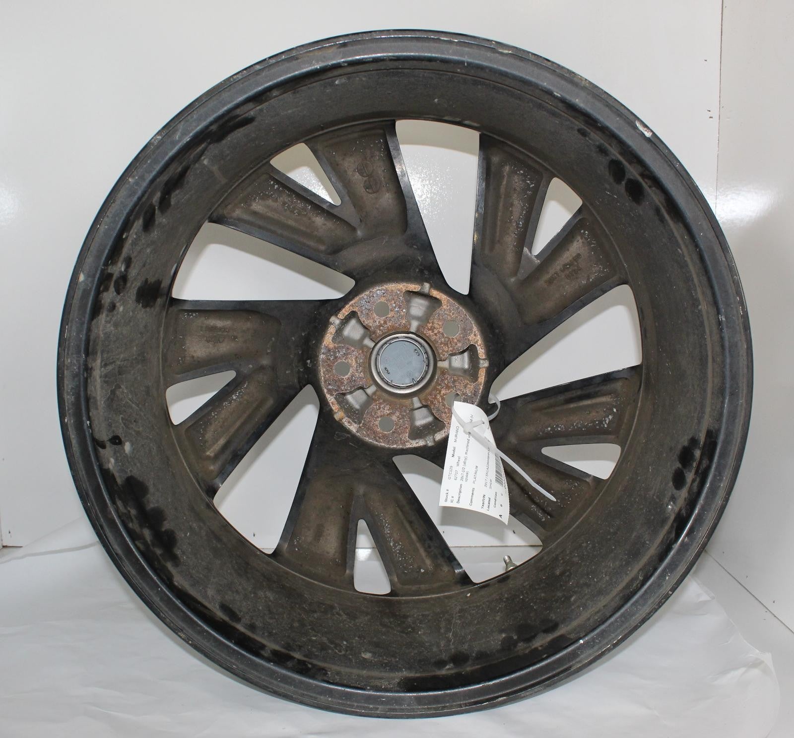 NISSAN MURANO Wheel 20x7-1/2 (alloy), machined and painted (V spoke) 15 16 17