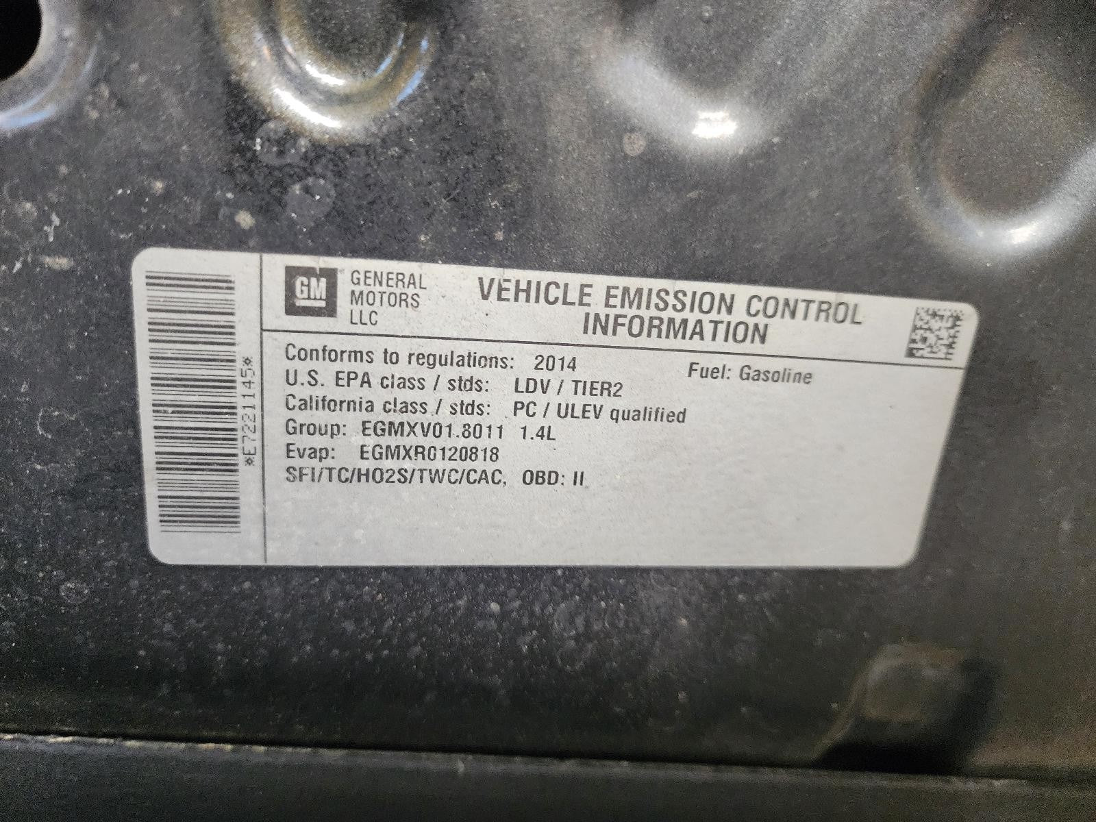 Used Alternator fits: 2014 Chevrolet Cruze 1.4 Grade A