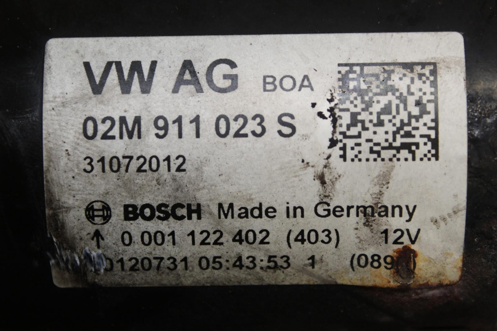 VOLKSWAGEN PASSAT Starter Motor 2.5L, AT 12 13 14